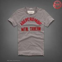 heren abercrombie korte tees tavern grijs rood Lage Prijs 5rphu910